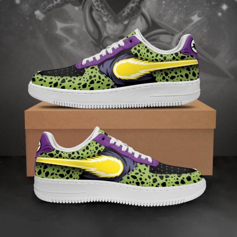 DBZ Perfect Cell Air Force 1 Sneakers Custom Dragon Ball Anime Shoes
