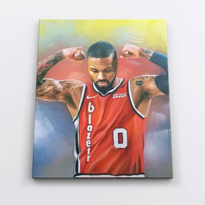 Damian Lillard Poster Lillard Canvas Print Portland Trail Blazers Basketball Gift NBA Gift For Him Kid Wall Art Home Decor 1 scaled
