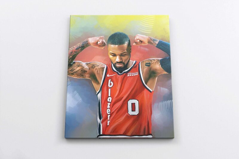 Damian Lillard Poster Lillard Canvas Print Portland Trail Blazers Basketball Gift NBA Gift For Him Kid Wall Art Home Decor 1 scaled