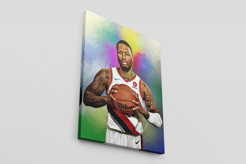 Damian Lillard Poster Lillard Canvas Print Portland Trail Blazers Basketball Gift NBA Gift For Him Kid Wall Art Home Decor 2 1 scaled