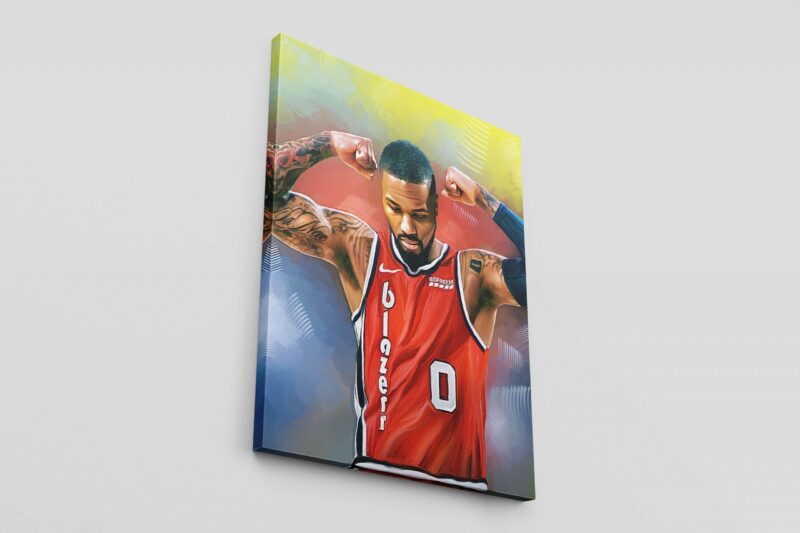 Damian Lillard Poster Lillard Canvas Print Portland Trail Blazers Basketball Gift NBA Gift For Him Kid Wall Art Home Decor 2 scaled