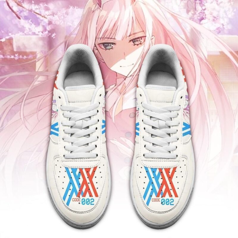 Darling In The Franxx Shoes Code 002 Zero Two Sneakers Anime Shoes Air Force 1 Sneakers 1