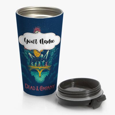 Dead Company Grateful Dead Travel Mug Custom Personalized Name Stainless Steel Bottle