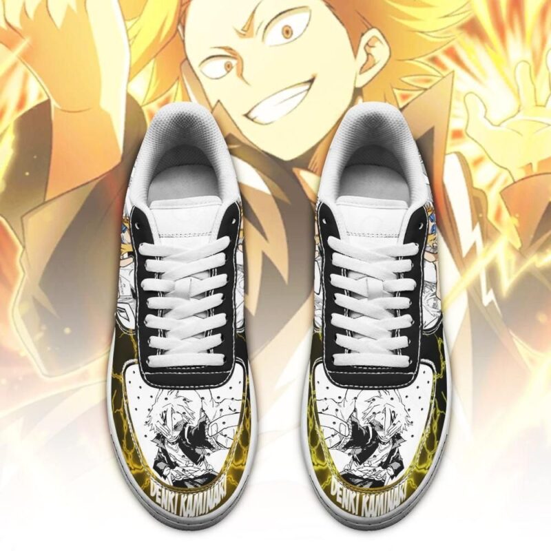 Denki Kaminari Sneakers My Hero Academia Anime Custom Shoes Air Force 1 Sneakers 1
