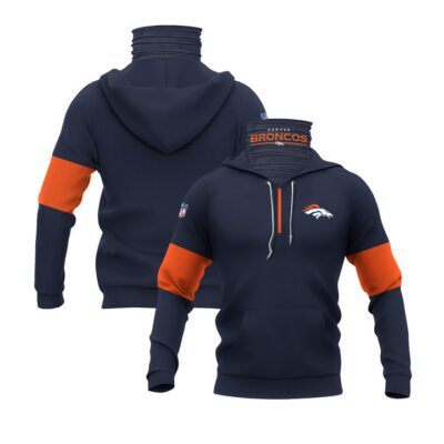 Denver Broncos Nfl Super Bowl Champions Blue Jersey Style Gift For Broncos Fans Gaiter Hoodie GH0827