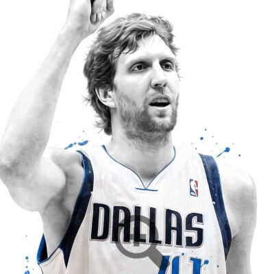 Dirk Nowitzki Dallas Mavericks Poster, Canvas, Basketball Print, Sports Wall Art 1 Canvas
