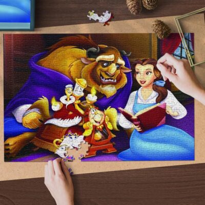 Disney Beauty And The Beast Jigsaw Puzzle Game, Disney Chip Lumiere Cogsworth Beast Belle Fan Gift 2 Disney Beauty And The Beast Jigsaw Puzzle Game Disney Chip Lumiere Cogsworth Beast Belle Fan Gift 2