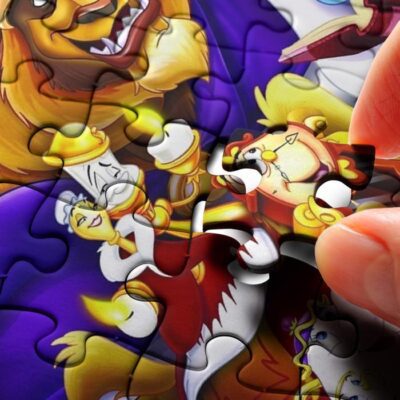 Disney Beauty And The Beast Jigsaw Puzzle Game, Disney Chip Lumiere Cogsworth Beast Belle Fan Gift 4 Disney Beauty And The Beast Jigsaw Puzzle Game Disney Chip Lumiere Cogsworth Beast Belle Fan Gift 4