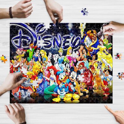 Disney Characters Jigsaw Puzzle Game, Disney Princess Characters Fan Gift, Mickey And Friends Galaxy Fan Gift 1 Disney Princess Characters Fan Gift