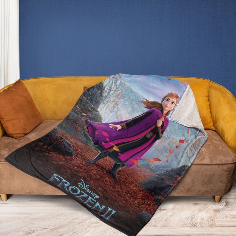 Disney Frozen Anna Christmas Gift Frozen Anna Gift For Fan Comfy Sofa Throw Blanket 2