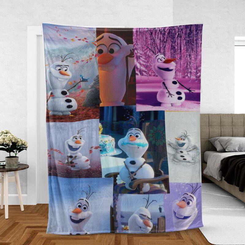 Disney Frozen Olaf So Cute Christmas Gift Comfy Sofa Throw Blanket Gift 2