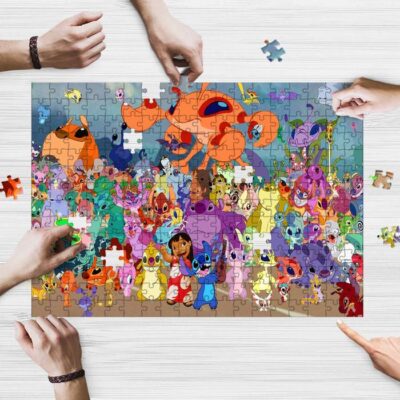 Disney Lilo And Stitch Wiki Jigsaw Puzzle Game, Disney Lilo And Stitch Character Gift For Fans 3