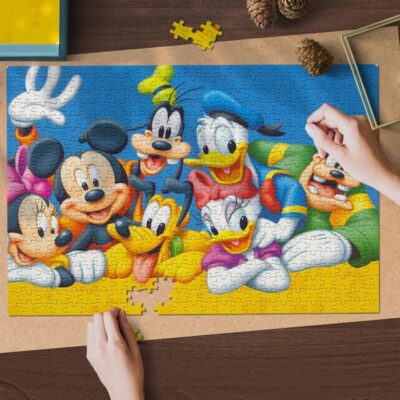 Disney Mickey Mouse Jigsaw Puzzle Game, Disney characters Mickey Minnie Goofy Daisy Donald Clarabelle Cow Fan Gift 2 Disney Mickey Mouse Jigsaw Puzzle Game Disney characters Mickey Minnie Goofy Daisy Donald Clarabelle Cow Fan Gift 2
