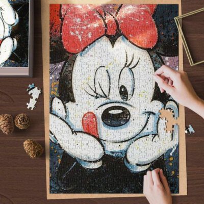 Disney Mickey Mouse Tie Dye Puzzle Game, Disney Mickey Fan Gift, Chrismas Gift 1 Disney Mickey Fan Gift