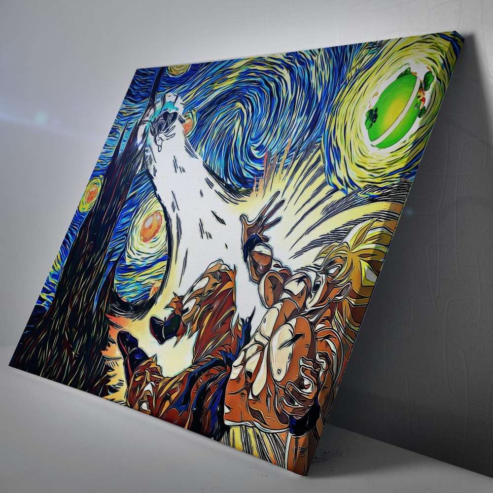 Dragon-Ball-Z-Super-Starry-Night-Canvas-Poster-Print-Wall-Art-Decor-1 Dragon Ball Z Super Starry Night Canvas Poster Print Wall Art Decor 1