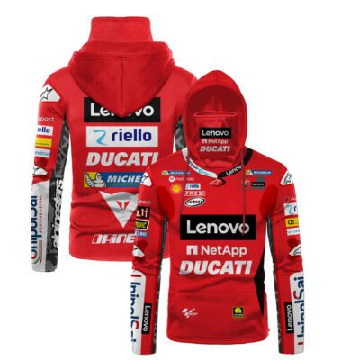Ducati Motor Racing Motogp Red Jersey Style All Over Pritned Design Gift For Ducati Racing Team Fans Gaiter Hoodie GH0778