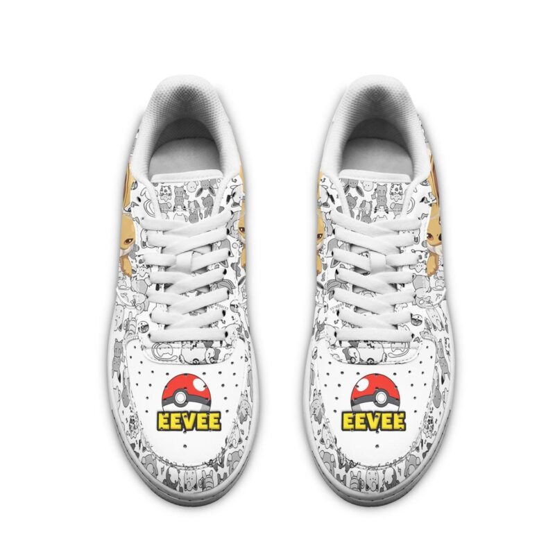 Eevee Sneakers Pokemon Shoes Fan Gift Idea Air Force 1 Sneakers 1