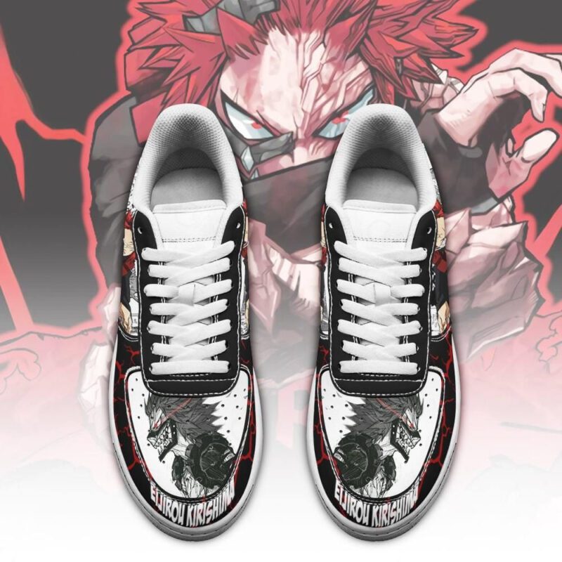 Eijirou Kirishima Sneakers Custom My Hero Academia Anime Shoes Fan Gift Air Force 1 Sneakers 1
