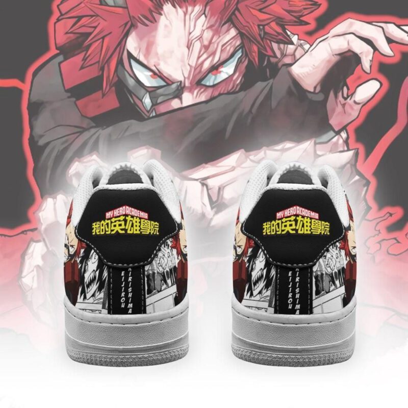 Eijirou Kirishima Sneakers Custom My Hero Academia Anime Shoes Fan Gift Air Force 1 Sneakers 2