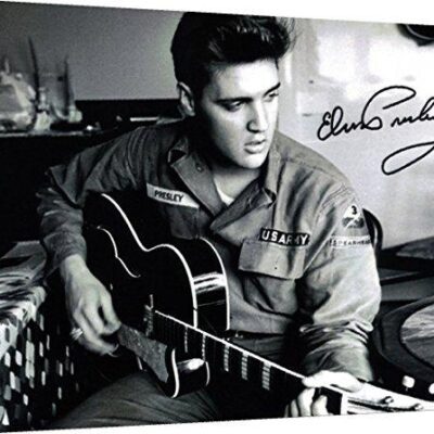 Elvis Presley Autograph Print - Canvas Print Wall Art Decor