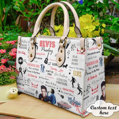 Elvis Presley Gift For Fan, Elvis Presley Handbag , Custom Name Fashion Lady Handbag LHB41 2 Custom Name Fashion Lady Handbag LHB41