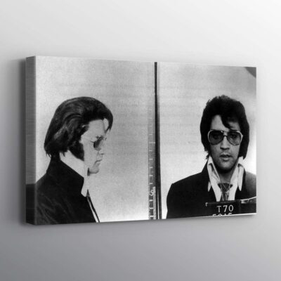 Elvis Presley Police Mugshot Famous Print Wall Art Canvas 1 Elvis Presley Police Mugshot Famous Print Wall Art Canvas 1