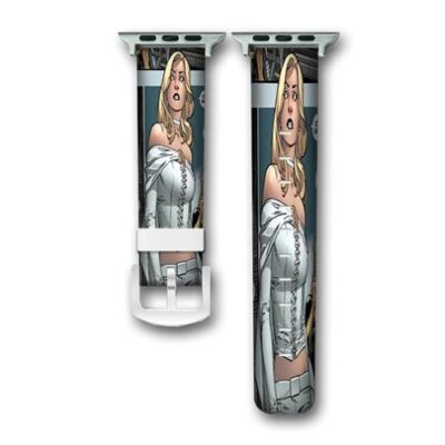 Emma Frost Marvel Superheroes Custom Apple Watch Band Genuine Wrist Band Replacement