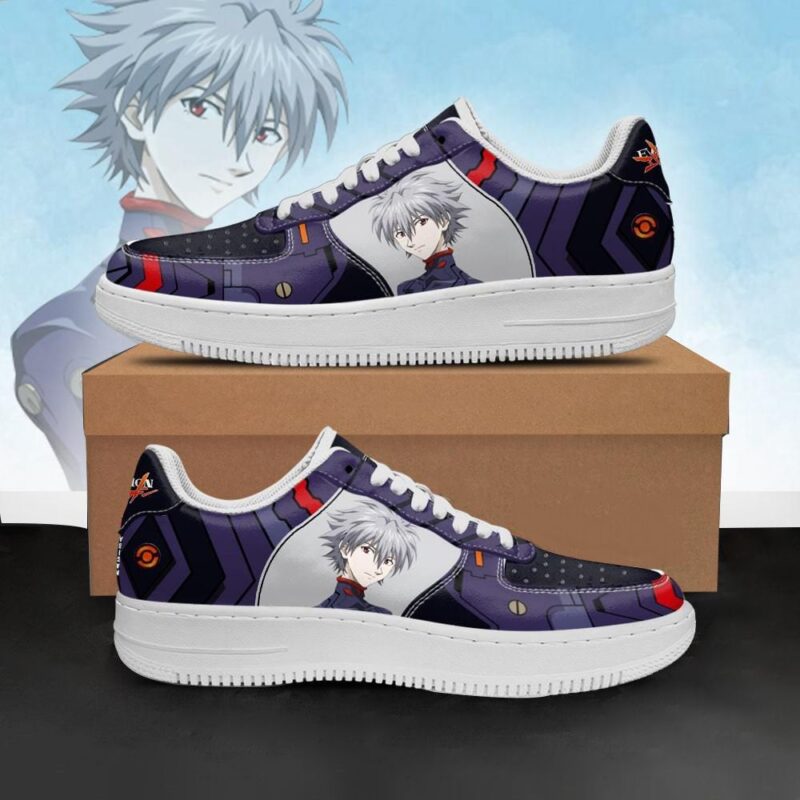 Evangelion Kaworu Nagisa Sneakers Neon Genesis Evangelion Shoes Air Force 1 Sneakers