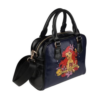 Find Your Voice Ariel A Little Mermaid Lady Leather Shoulder Hand Bag SB0107 2