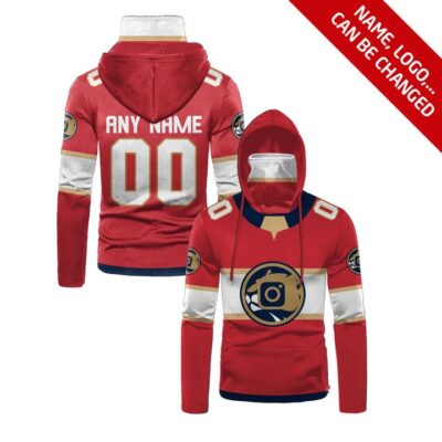 Florida Panthers #00 Nhl Team Red Jersey Style Custom Number Name For Florida Panthers Fans Gaiter Hoodie GH0762
