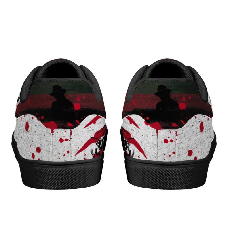 Freddy Krueger Never Sleep Again Low Top Leather Skate Shoes Tennis Shoes Sneaker For Fans 3