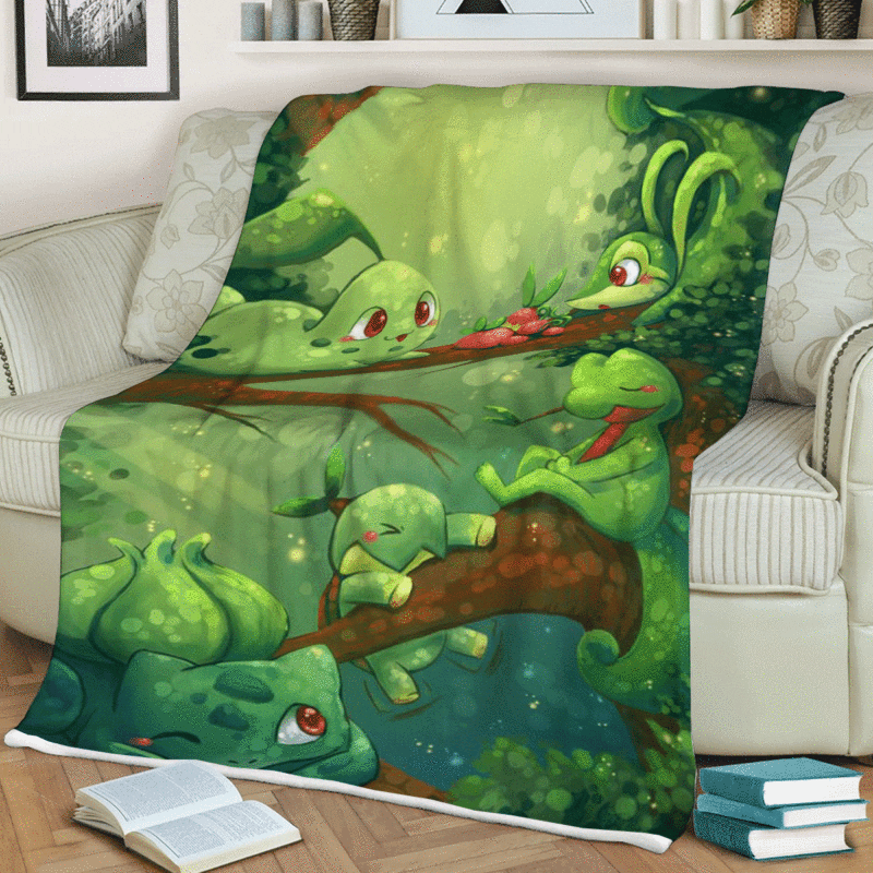 Full Monster Pokemon Eeveelutions TV Cartoon Ver5 Gift Lover Premium Comfy Sofa Throw Blanket 2