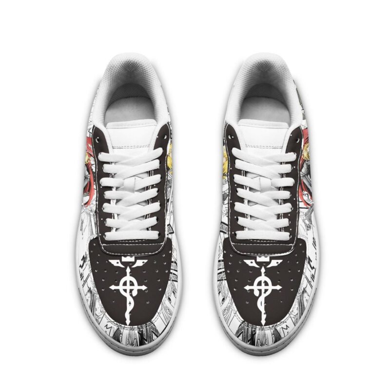 Fullmetal Alchemist Sneakers Anime Shoes Mixed Manga Style Air Force 1 Sneakers 1
