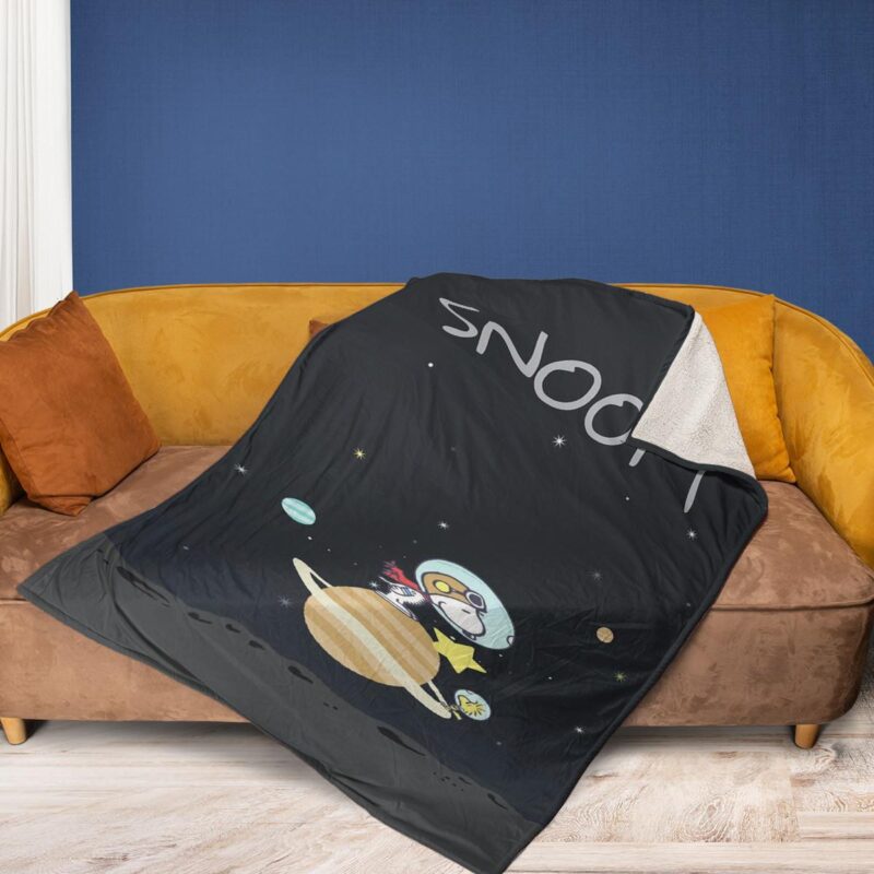 Funny Snoopy Peanuts Snoopy Woodstock Gift For Fan Comfy Sofa Throw Blanket Gift 2