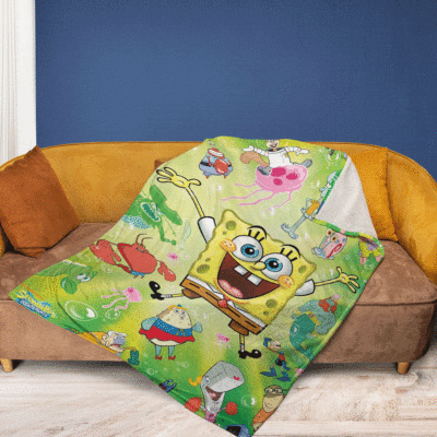 Funny Spongebob With Friend Cartoon Gifts Lover,Spongebob Gift For Fan Comfy Sofa Throw Blanket Gift 2 Funny Spongebob With Friend Cartoon Gifts LoverSpongebob Gift For Fan Comfy Sofa Throw Blanket Gift 2