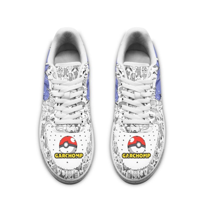 Garchomp Sneakers Pokemon Shoes Fan Gift Idea Air Force 1 Sneakers 1