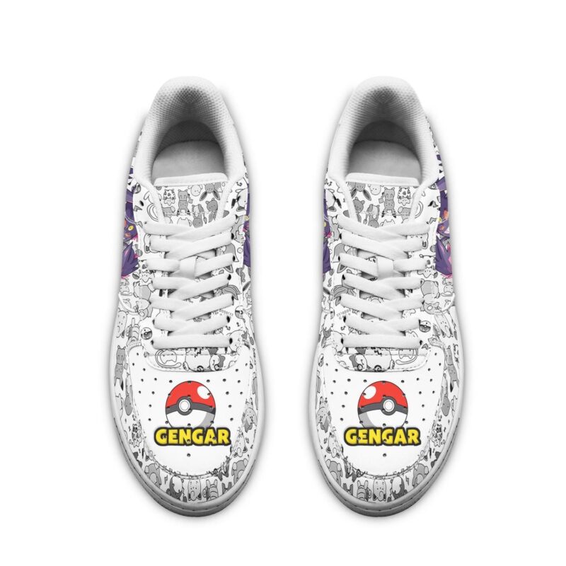 Gengar Sneakers Pokemon Shoes Fan Gift Idea Air Force 1 Sneakers 1