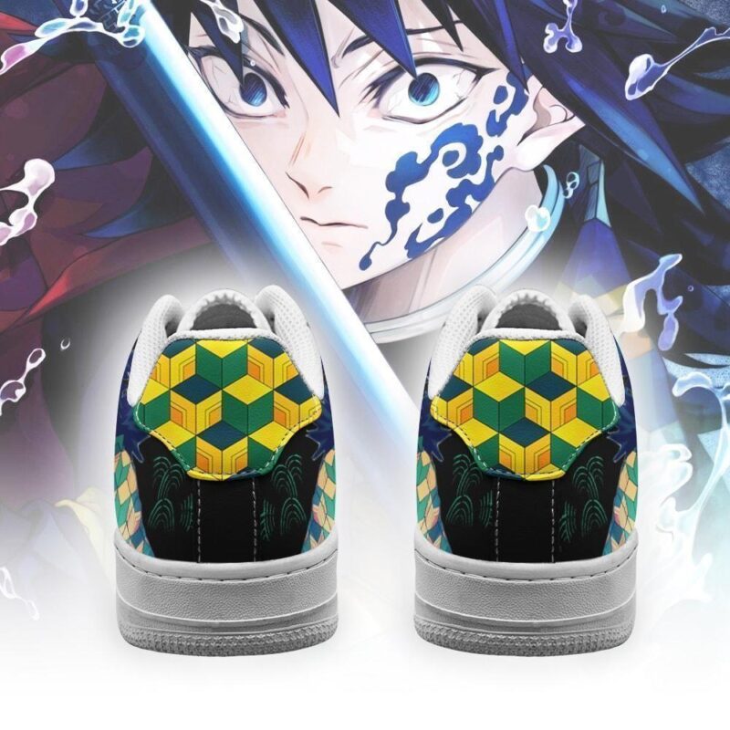 Giyu Sneakers Custom Demon Slayer Anime Shoes Fan Air Force 1 Sneakers 2