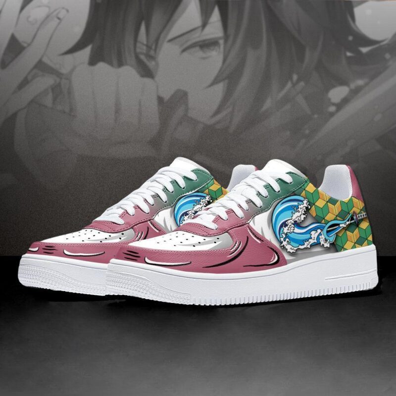 Giyuu Tomioka Air Force 1 Sneakers Custom Water Skill Demon Slayer Shoes 2