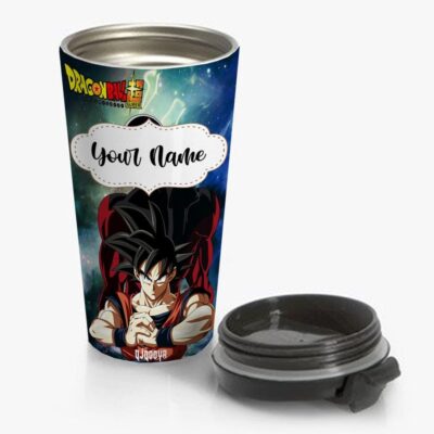 Goku Jiren Dragon Ball Super Travel Mug Custom Personalized Name Stainless Steel Bottle