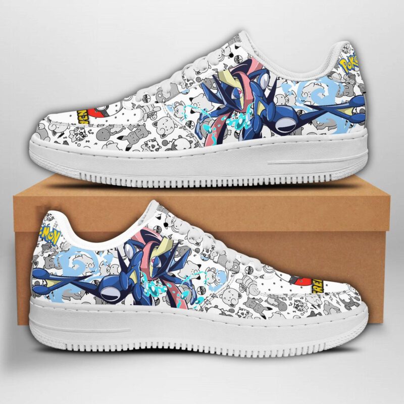 Greninja Sneakers Pokemon Shoes Fan Gift Idea Air Force 1 Sneakers