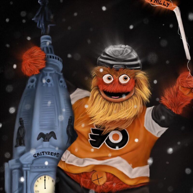 Gritty GRITIZENS Philadelphia Flyers Canvas Prints Wall Art Decor 1