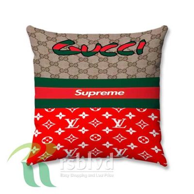 Gucci Louis Vuitton Supreme Wallpaper Custom Pillow Case Cover