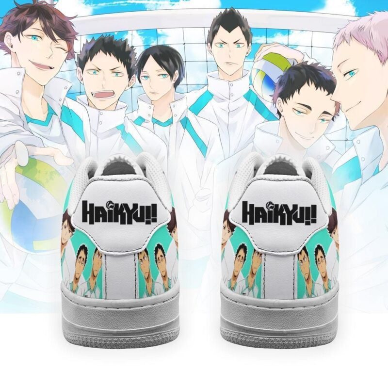 Haikyuu Aobajohsai High Sneakers Team Haikyuu Anime Shoes Air Force 1 Sneakers 2
