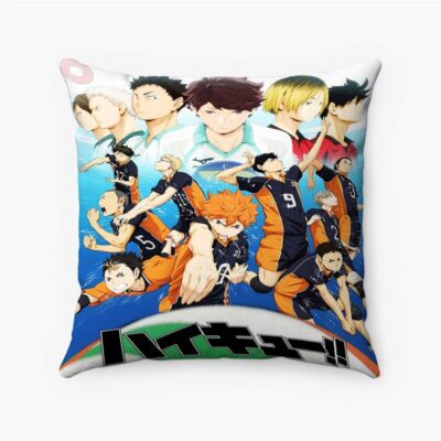 Haikyuu Custom New Pillow Case Spun Polyester Suede Square Pillow Cover