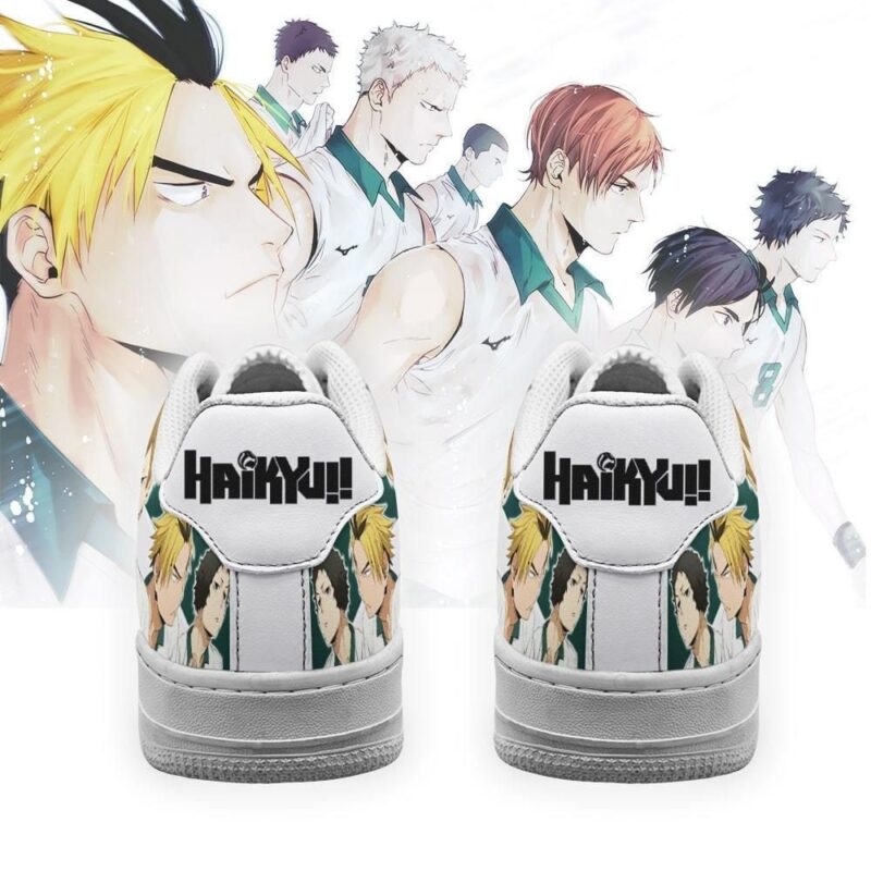 Haikyuu Date Tech High Sneakers Team Haikyuu Anime Shoes Air Force 1 Sneakers 2