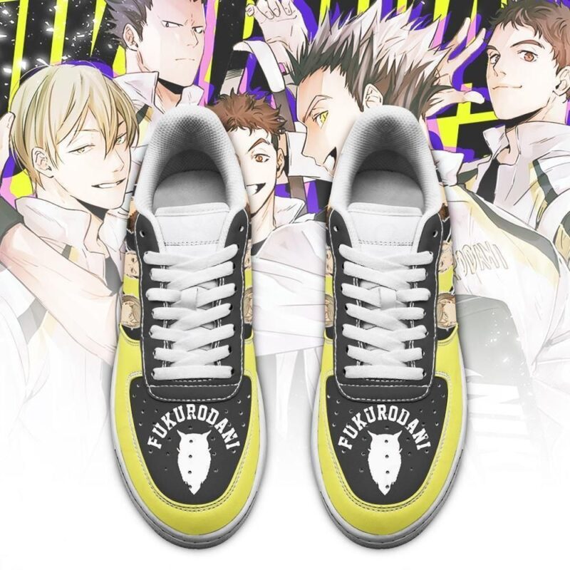 Haikyuu Fukurodani Academy Sneakers Team Haikyuu Anime Shoes Air Force 1 Sneakers 1