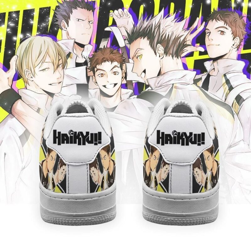 Haikyuu Fukurodani Academy Sneakers Team Haikyuu Anime Shoes Air Force 1 Sneakers 2