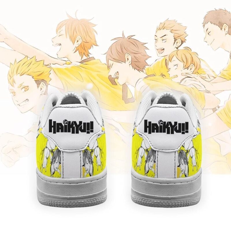 Haikyuu Johzenji High Sneakers Team Haikyuu Anime Shoes Air Force 1 Sneakers 2