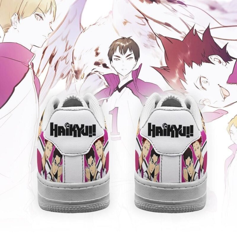 Haikyuu Shiratorizawa Academy Sneakers Team Haikyuu Anime Shoes Air Force 1 Sneakers 2